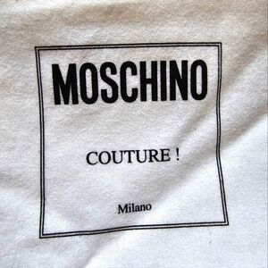 Moschino Dust Bag 14.5" H x 9.5 W